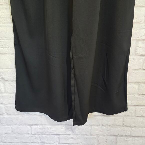 W Area Stars Womens Black Wide Leg Flare Trouser Pants NWT Size XL Flowy Cool - Picture 3 of 9